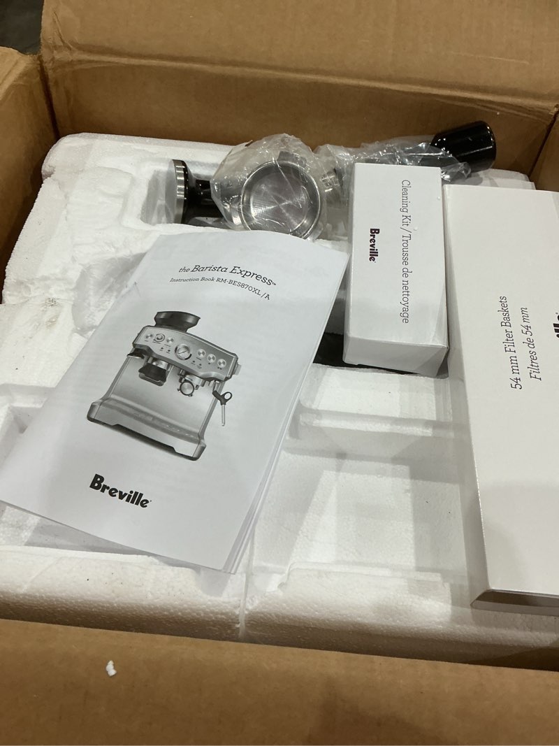 Condition photo showing Good Condition for breville rm-bes870xl barista express espresso machine, stainless steel (certified remanufactured) silver