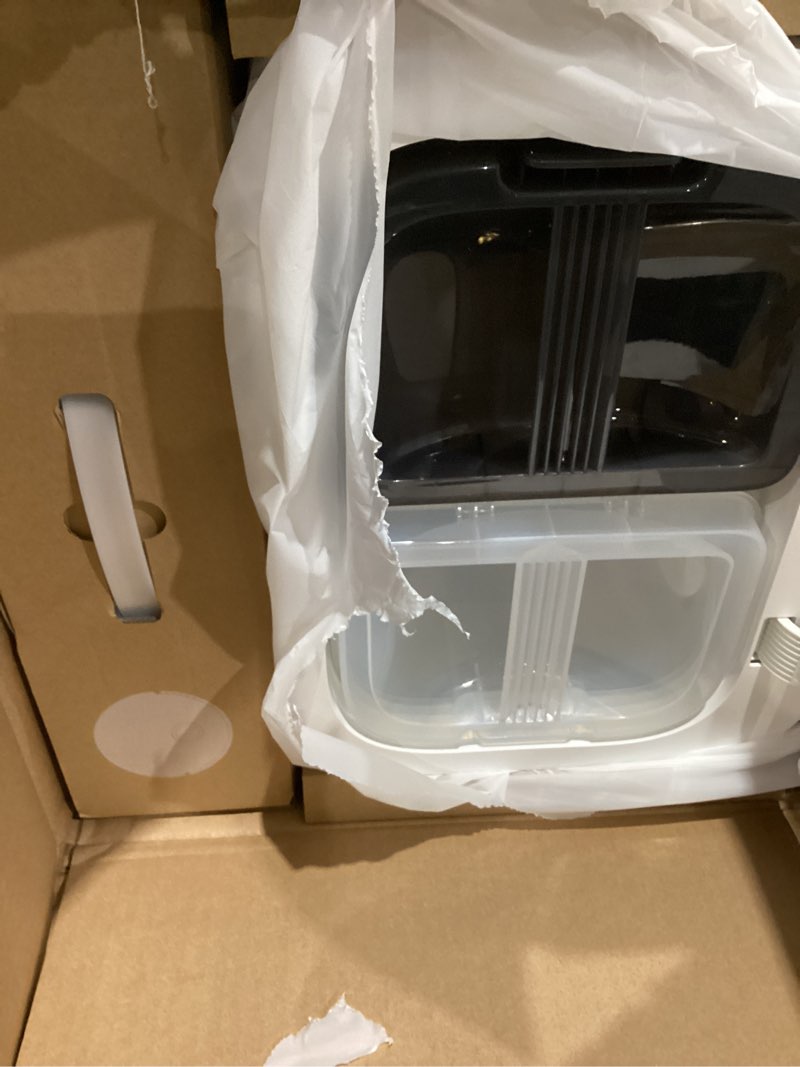 Condition photo showing New/Like New for dreame d20 plus robot vacuum and mop, 13,000pa suction, self-emptying with 5l dust bag, duobrush for pet hair, lds mapping, app & voice control, ideal for hard floors & carpets (black)