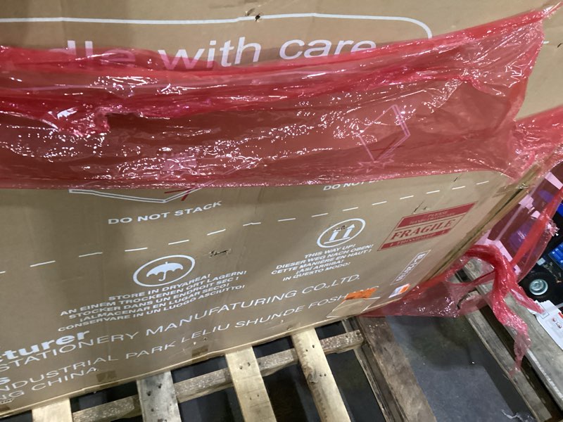 Condition photo showing As Is for Magnetic Glass Whiteboard 6'x4', 72"x48" Glass Dry Erase Board for Wall Mounted, Large Commercial Board Frameless for Office, Classroom & Home