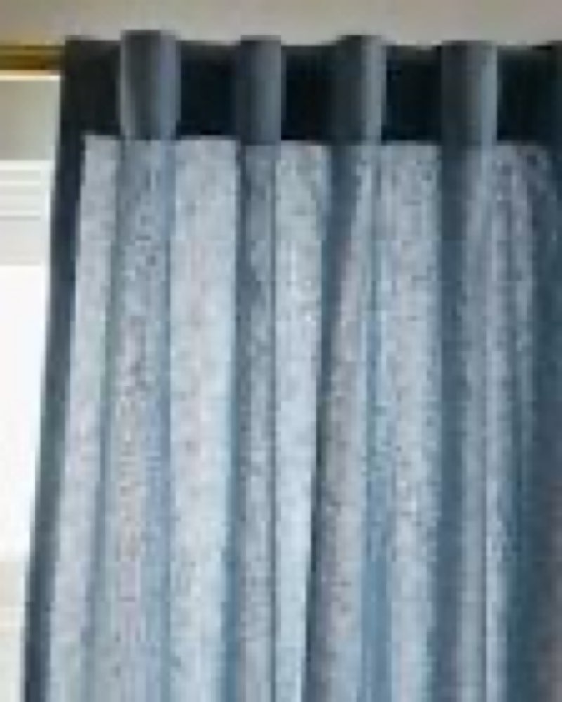 Condition photo showing Good Condition for quince european linen curtain - single panel, 96x108, chambray