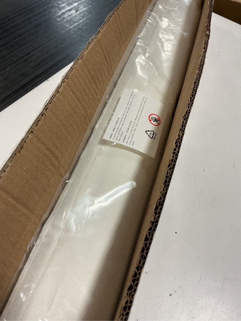 Condition photo showing Good Condition for lazblinds cordless roman shades for windows, light filtering thermal insulated window blinds, lightweight fabric blinds for indoor windows, 20" w x 60" h, ivory light filtering - ivory 20" w x 60" h