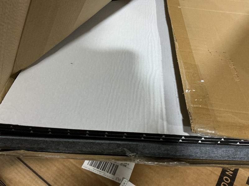 Condition photo showing Good Condition for 4-Piece Wood Slat Wall Panel for Interior Wall Decor Noise Cancelling 47.2" x 23.6" Peel and Stick Acoustic Decorative 3D Sound Absorbing Wall Paneling, Natural Oak Naturak Oak 4pcs - 47.2" x 23.6"