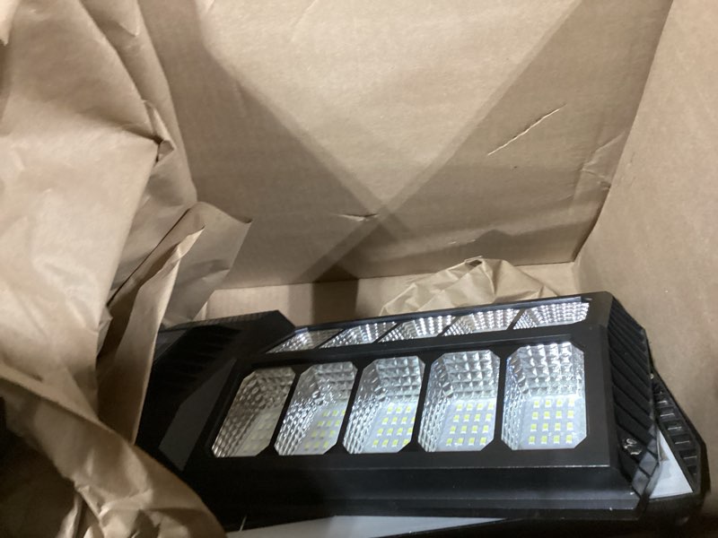 Condition photo showing Good Condition for new 6500w solar street lights outdoor waterproof - commercial outdoor solar light, 200pcs high brightness leds, solar parking lot lights dusk to dawn for yard garden with motion sensor - 2 pack 6500 2