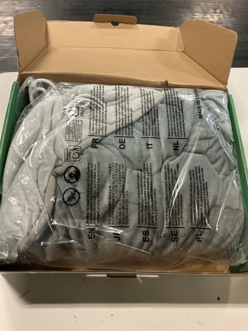 Condition photo showing Good Condition for immtree weighted heating pad for deeper pain relief, 5lbs xxxl size(29x24) with fast heat technology, heated blankets for adults, relief for back and shoulder and knee grey 29"x24" 5 pound