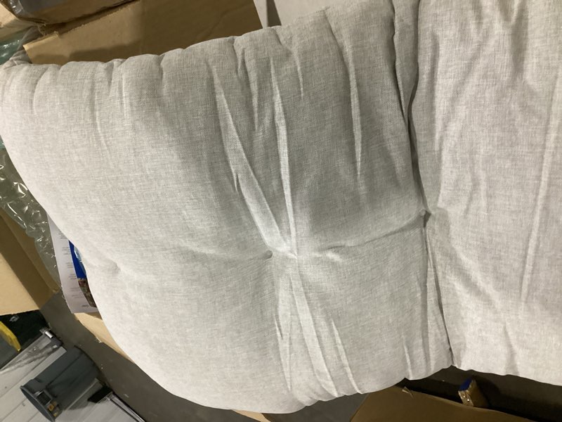 Condition photo showing Good Condition for sunrox lokgrip non slip tufted memory foam bench cushion, fadeshield water resistant durable thicken outdoor/indoor bench seat pads 42x16x4 inch, cream cream 42x16 inch (pack of 1)