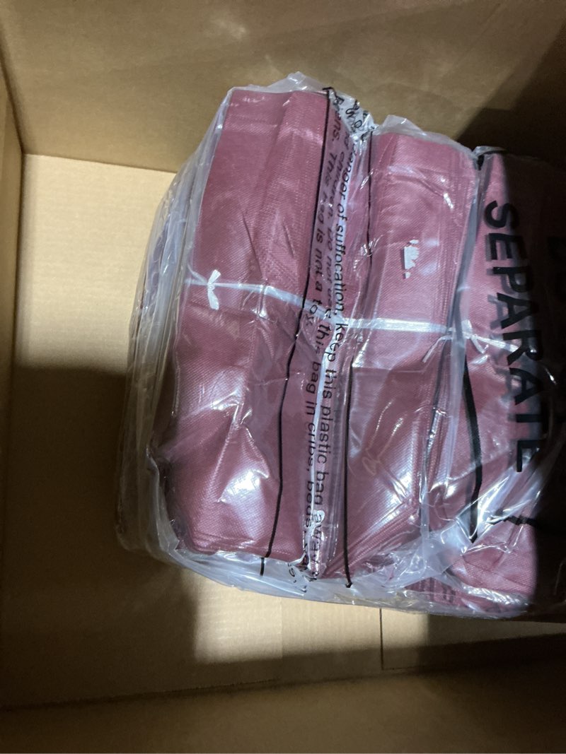 Condition photo showing Good Condition for Windyun 200 Pcs Reusable Tote Bag Bulk 8 x 4 x 10 Inch Non Woven Shopping Bag with Handle Christmas Reusable Grocery Gift Tote (Wine Red) Wine Red 200