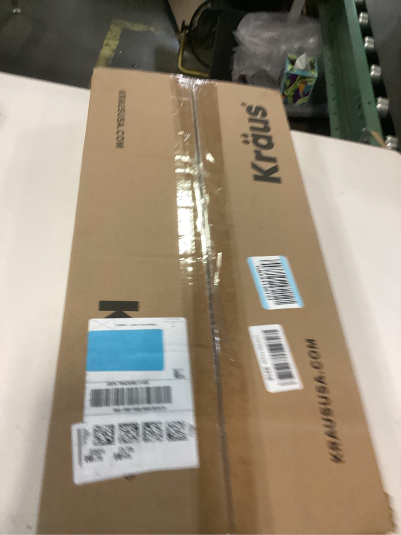 Condition photo showing Good Condition for KRAUS Oletto Single Handle Pull Down Kitchen Faucet in Spot Free Antique Champagne Bronze, KPF-2820SFACB Spot Free Antique Champagne Bronze 17 inch Pull Down Faucet