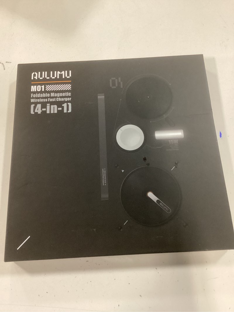 Condition photo showing New/Like New for aulumu magsafe-compatible m01 4-in-1 wireless charging station | 15w collapsible magnetic wireless charger for iphone 17 &apple watch/airpods qi2 versions
