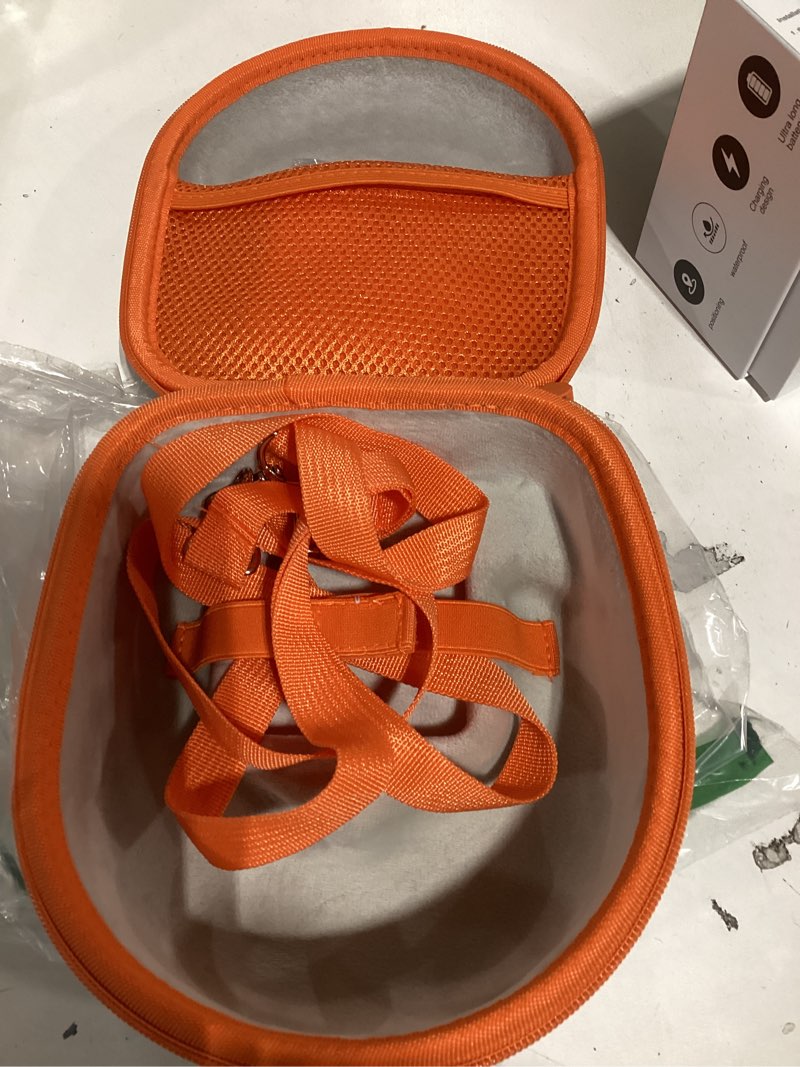 Condition photo showing Good Condition for Storage Case Compatible with YOTO Mini (2024 Edition) Kids Screen-Free Bluetooth Audio Player+ Wired Headphones Bundle(Gray Case,Orange Zipper) With Headphone White Case,Orange Zipper