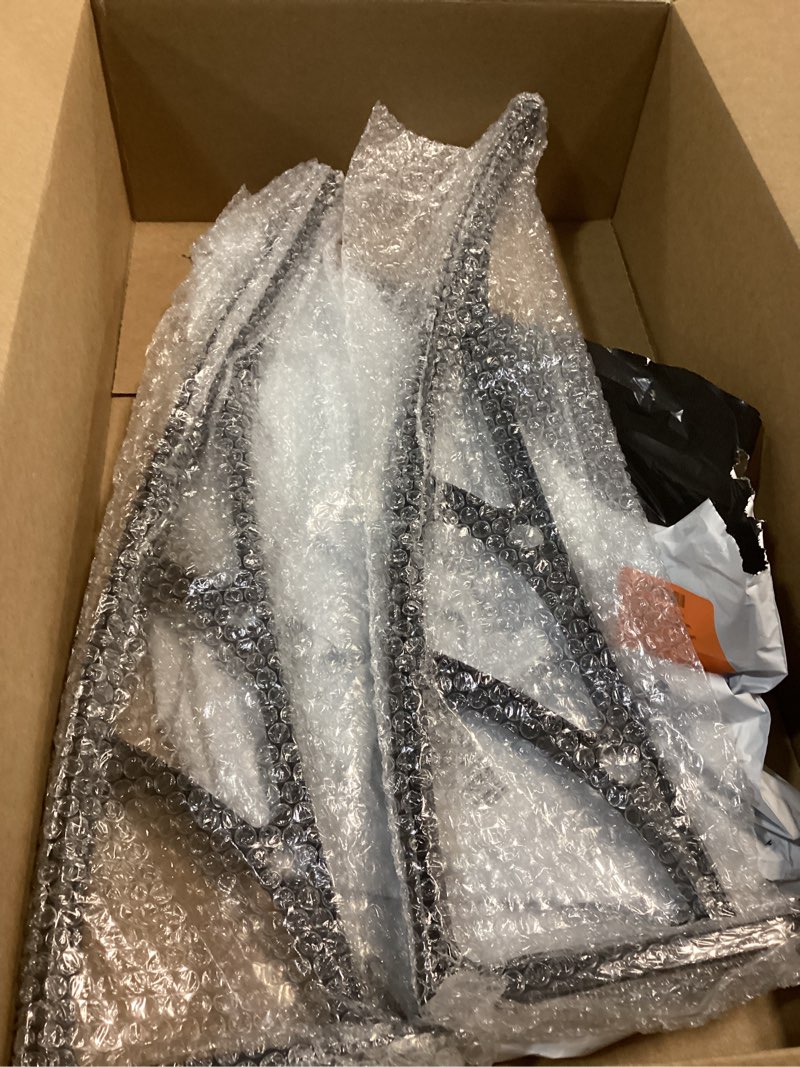 Condition photo showing Good Condition for cabilock 2pcs awning plastic steel bracket, cantilever awning brackets for patio door window canopy cover uv rain snow sunlight protection (black) black 1