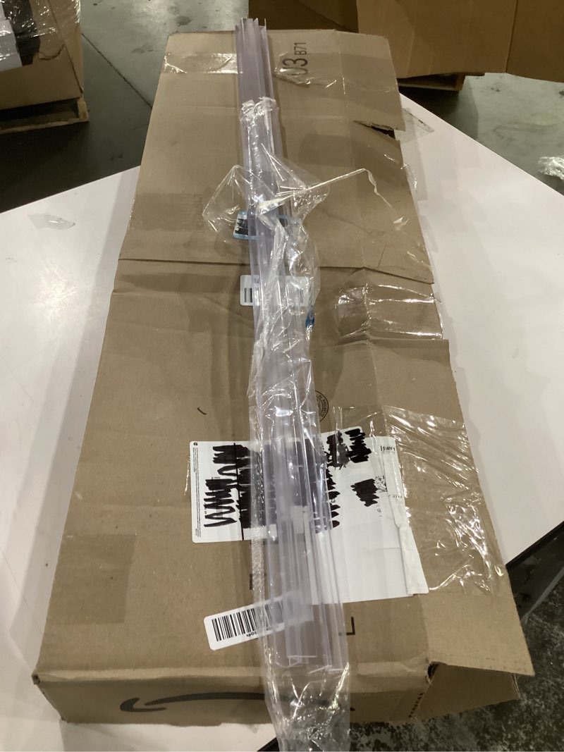 Condition photo showing As Is for premium frameless shower door bottom seal strip for glass doors - shower door seal sweep (1/2” x 39”, clear vinyl) 1/2”x 39”