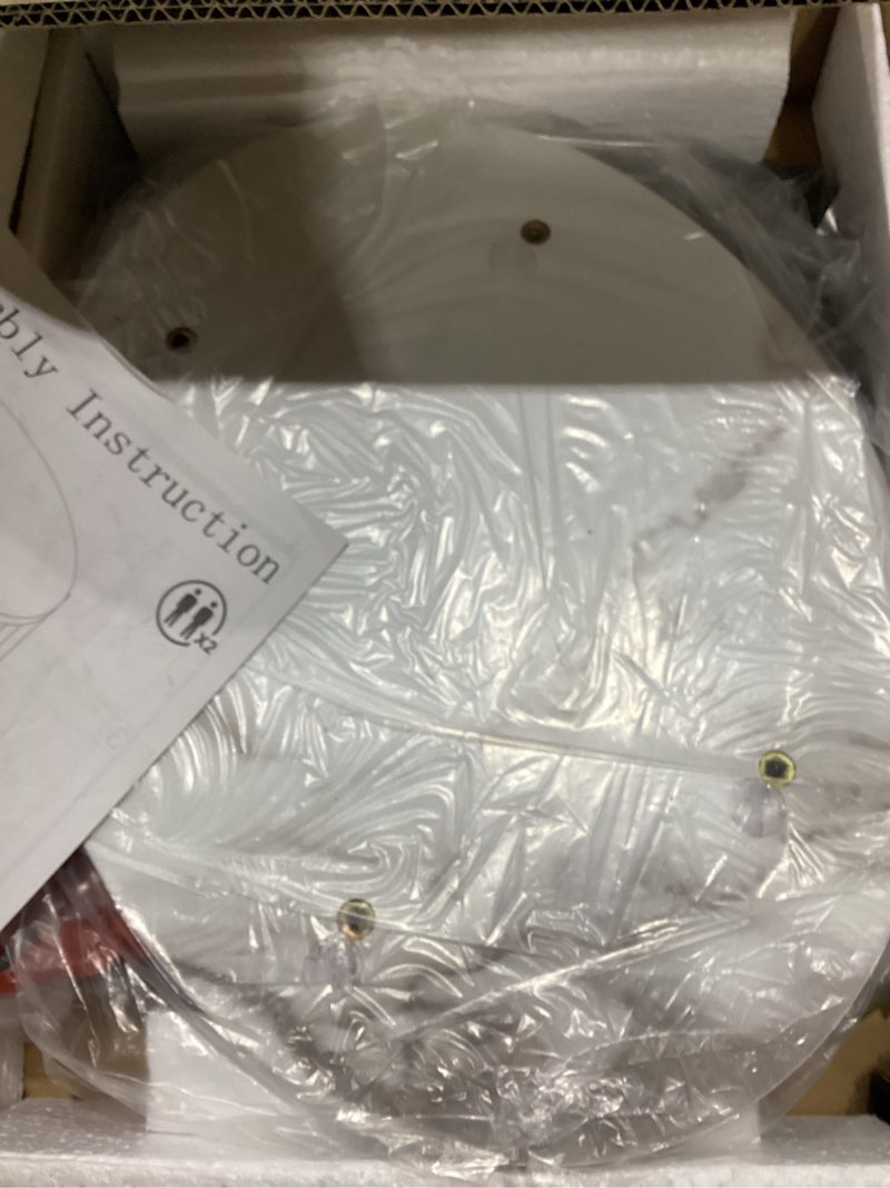 Condition photo showing Good Condition for c shaped end side table, small oval couch sofa table for bed, snack side table with metal frame, tv tray table with white marble for small space, living room, bedroom, bedside, black white marble+black oval