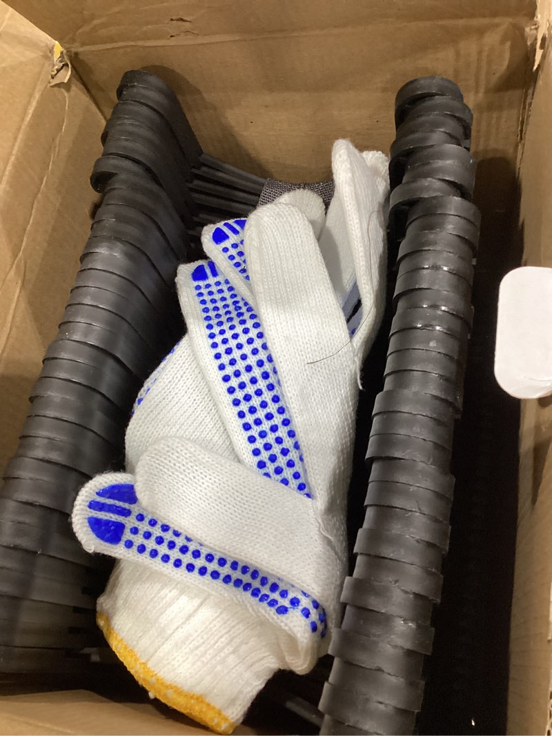 Condition photo showing New/Like New for rvmate rv sewer hose support 15 feet, quick set-up plastic septic hose support black, help dumping efficiently and securely, comes with gloves and organization strap