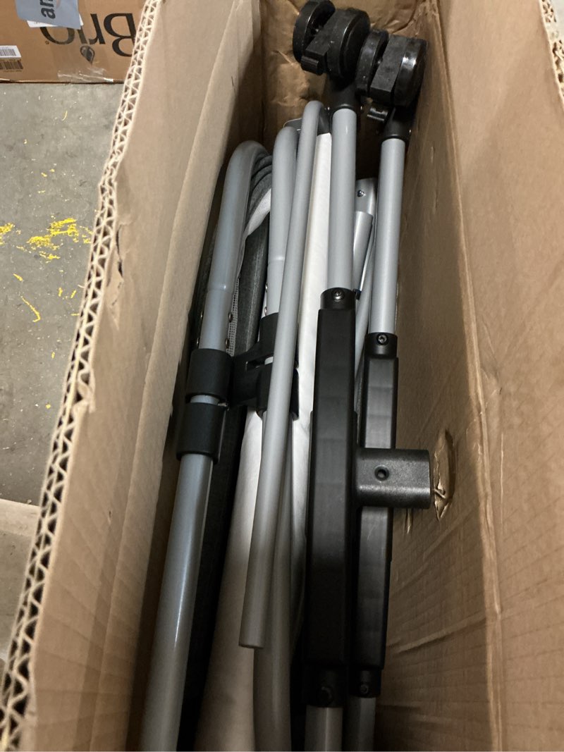 Condition photo showing Good Condition for Bassinet Bedside Sleeper with Wheels, 5 Height Adjustable Baby Crib, 2-in-1 Baby Bedside Bassinet, Breathable Full Mesh & Mattress, Stable and Secure Bed for Newborn Infant Basic Grey