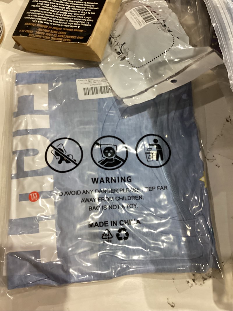 Condition photo showing New/Like New for Hanukkah Shirt for Women Jewish Chanukah T-Shirt Eight Crazy Lights Tee Happy Hanukkah Tops Blue Small