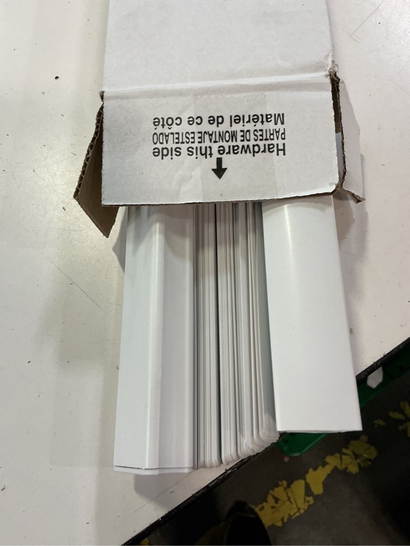 Condition photo showing Good Condition for project source light filtering 1-in slat width 43-in x 64-in cordless white vinyl light filtering mini-blinds