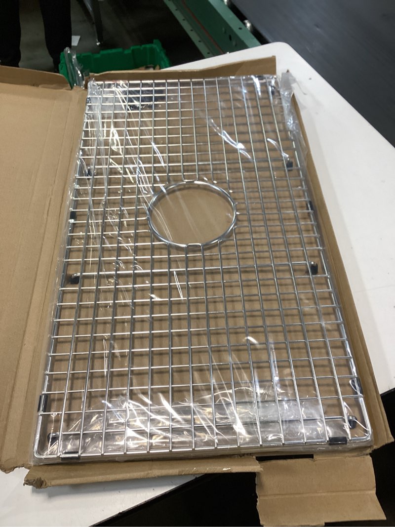 Condition photo showing New/Like New for Serene Valley Sink Bottom Grid 27-9/16" X 14-7/16", Centered Drain with Corner Radius 3/8", Sink Protector SVH2815C