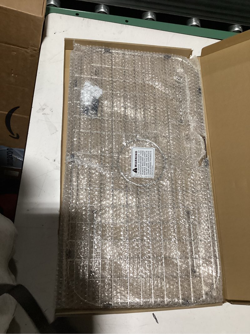 Condition photo showing Good Condition for Sink Protector Grid 26-1/16" x 14-1/16", Centered Drain with Corner Radius 3-1/2", 304 Stainless Steel Material Centered Drain