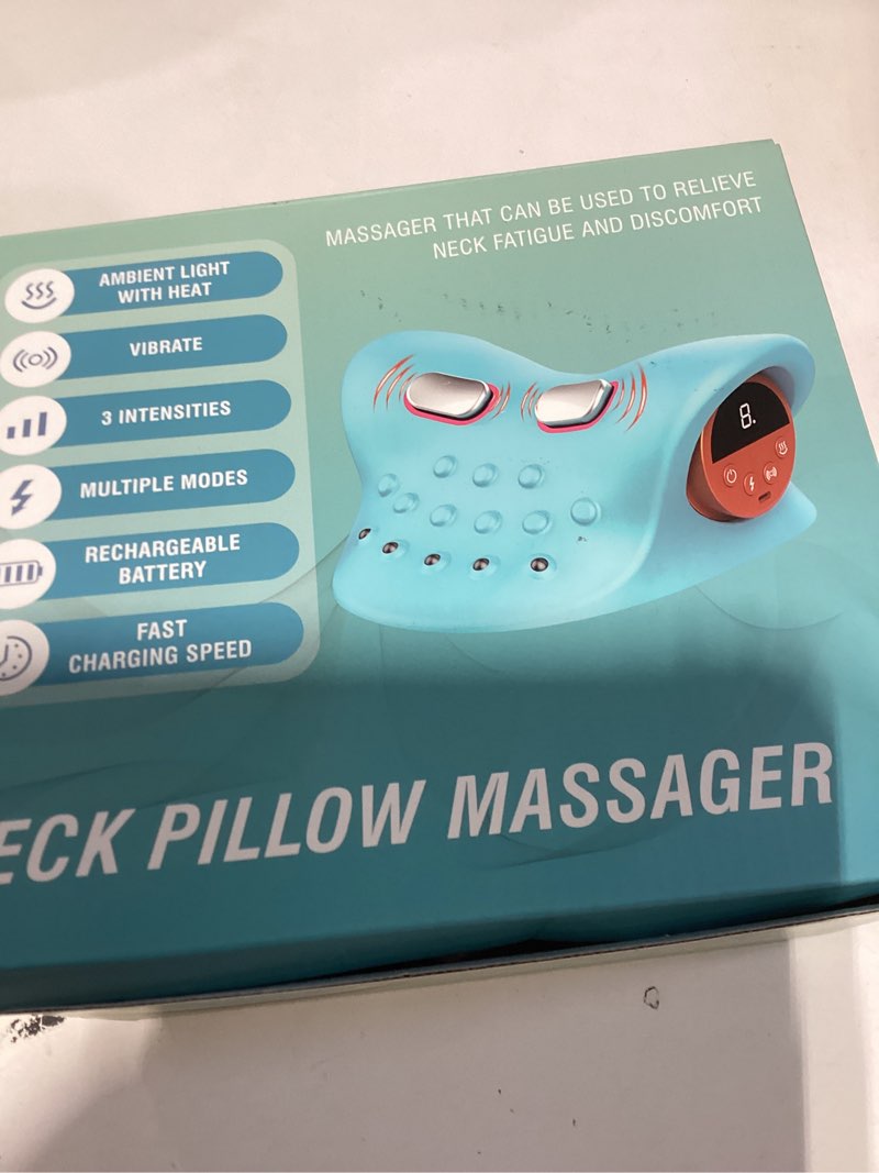 Condition photo showing New/Like New for Neck Massager 2026 Deep Tissue Massage with Heating and Vibration Neck massager-3D deep Tissue Massage for Shoulder and Back, Portable Cordless with Type-C Charge,Home Office Car Use Blue