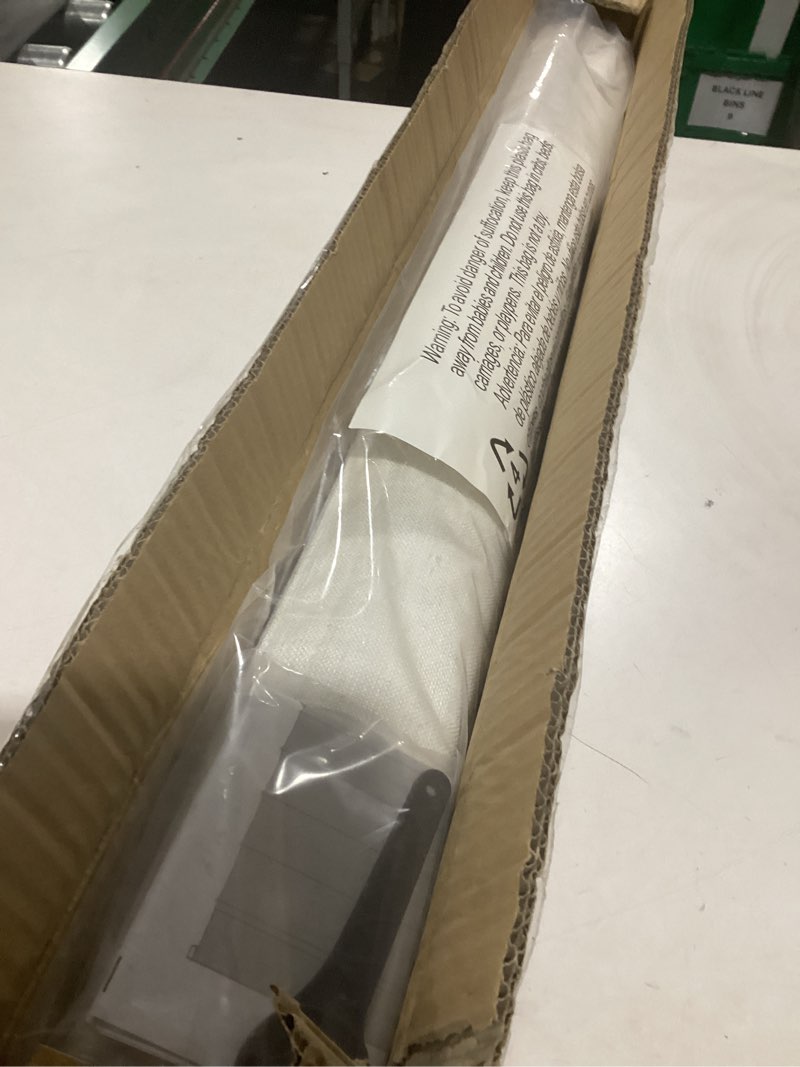 Condition photo showing Good Condition for LazBlinds No Tools No Drill Cordless Roman Shades for Windows, Blackout Thermal Insulated UV Blocking Window Blinds, Lightweight Fabric Blinds for Indoor Windows, 31" W x 60" H, Blackout - White White 31" W x 60" H