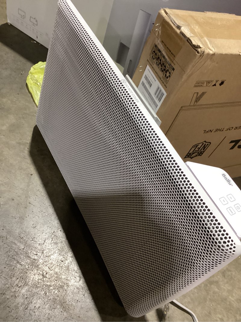 Condition photo showing As Is for Ballu Mica Infrared Space Heater Indoor Use,Large Room Panel Heater with Programmable Thermostat,WiFi App Control,Portable Stand or Wall Mount,Energy Efficient Smart Quiet Heater,Work with Alexa,White