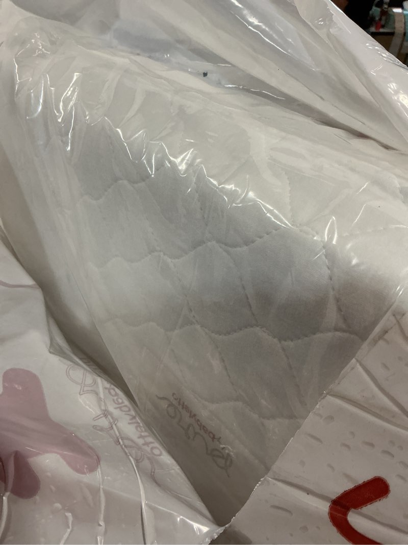 Condition photo showing Good Condition for babyletto pure core crib mattress, hybrid quitted waterproof cover, 2-stage, greenguard gold certified