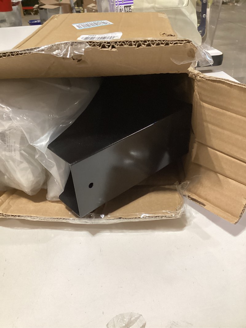 Condition photo showing Good Condition for black 1 set iron mailbox posts with mailbox for outside ground mounting post 56 inch tall heavy duty architectural stand with 8 screws for outdoor use