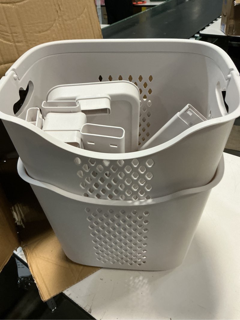Condition photo showing Good Condition for Laundry Basket Bathroom Multi-layer Clothes Storage Basket Household, Simple Kitchen Shelf Fruit Stand (3 Layers) Fashion