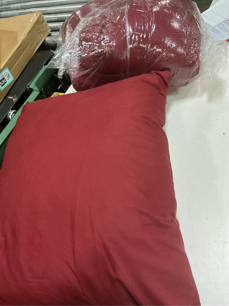 Condition photo showing As Is for outdoor cushions for patio furniture, outdoor seat cushion set 24 x 24 x 5.75 inch, waterproof & fade resistant outdoor chair cushions, deep patio chair cushion with removable cover, spice spice 24*24+5.75/25*22.5" 1 pack