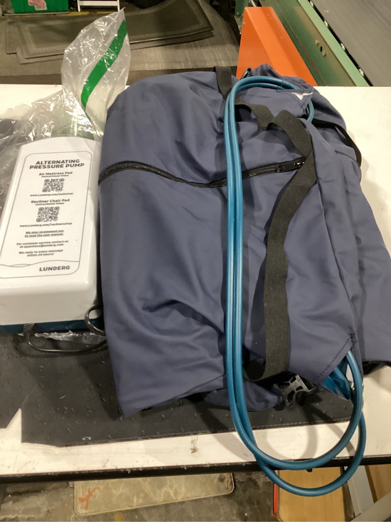 Condition photo showing As Is for lunderg alternating air pressure mattress pad with static mode - comfortable bed sore prevention - includes waterproof mattress topper for hospital bed or home & quiet pump - recommended by doctors