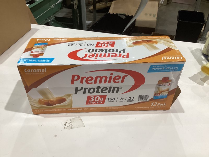 Condition photo showing New/Like New for Premier Protein Shake, Caramel, 30g Protein, No Added Sugar, 24 Vitamins & Minerals to Support Immune Health, 11 fl oz, 12 Pack (Packaging May Vary) Caramel 11 Fl Oz (Pack of 12)