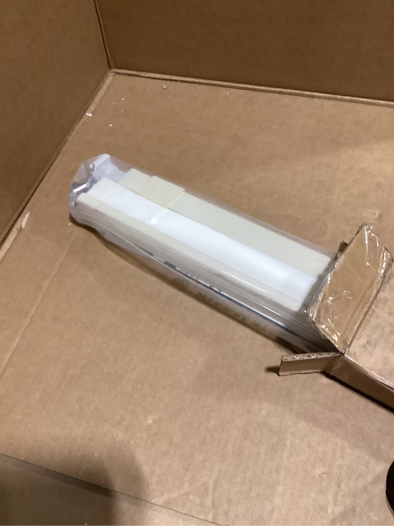 Condition photo showing New/Like New for LazBlinds Cordless Cellular Shades, No Tools No Drill Light Filtering Honeycomb Shades Pleated Blinds for Windows, 30.5'' W x 48'' H, Cream Light Filtering-cream 30 1/2'' W x 48'' H