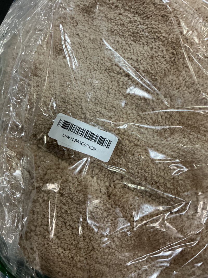 Condition photo showing Good Condition for lochas bathroom rug set beige, soft bath rug set 2 piece, toilet mat u-shaped 20x20 and 24x48 bath rugs, quickly dry mats for bathroom, tub, washable, super absorbent floor mat beige 48" x 24" plus 20" x 20" (u-shape)