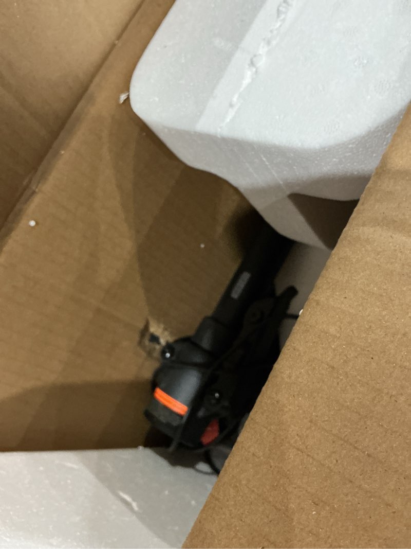 Condition photo showing As Is for segway ninebot ekickscooter - electric scooter for kids 6-14, w/t adjustable handlebar height (only c2 pro) for riders up to 132 lbs, includes new cruise mode, ul-2272 certified c2 pro / 12.4 mph