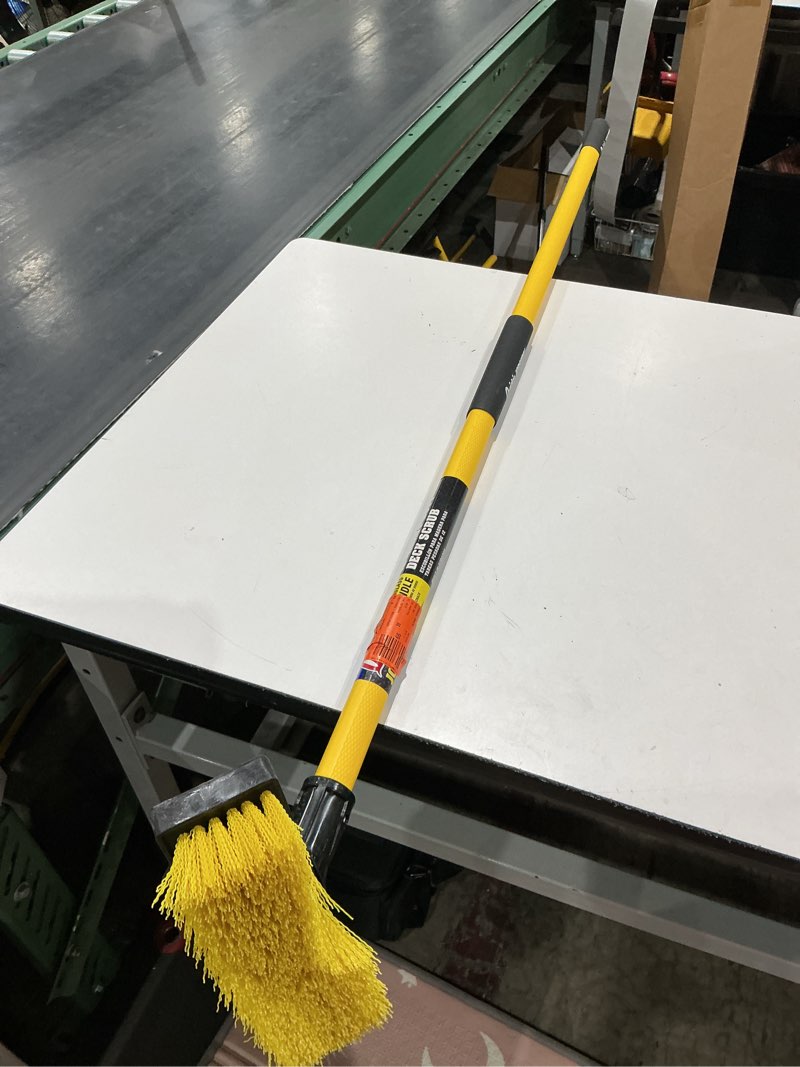 Condition photo showing Good Condition for heavy duty jobsite deck scrub brush