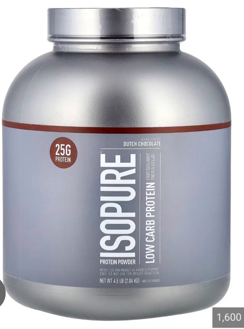 (Best by:2027/03/29) Low Carb Protein Powder, Dutch Chocolate, 4.5 lb (2.04 kg)