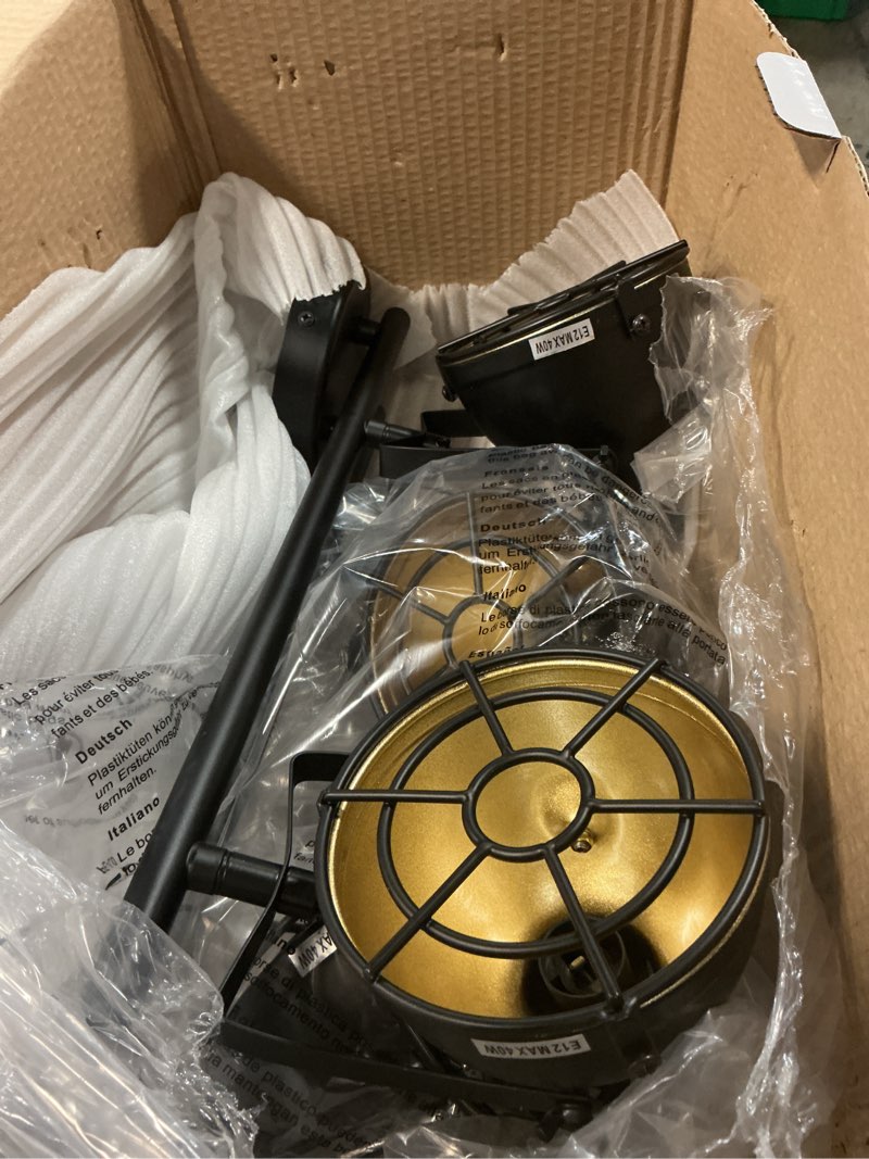 Condition photo showing Good Condition for track light black,track lighting fixtures ceiling,4-lights multi-directional rotating black flush mount ceiling light for living room, kitchen, utility room, e12 bulb not included