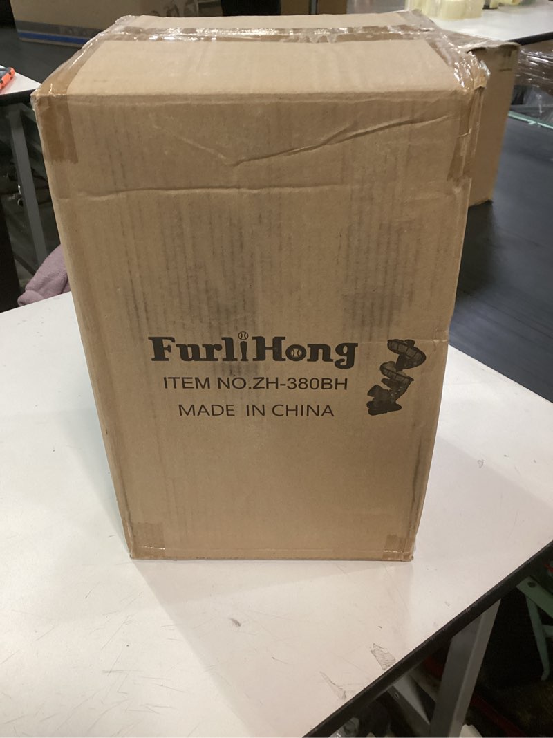 Condition photo showing Good Condition for Furlihong 380BH Baseball Pitching Machine, Battery Powered, Angle Adjustable, Comes with Bat and One Dozen Training Balls, for Kids and Beginner