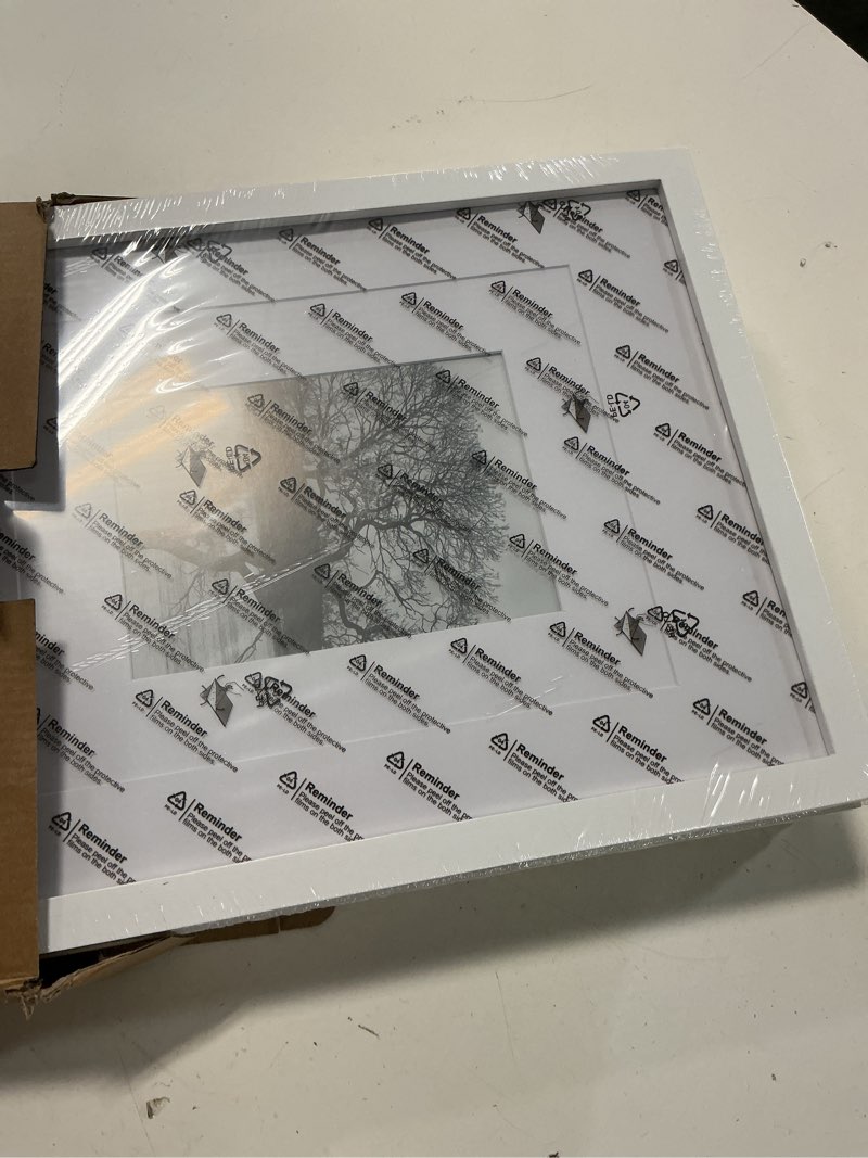 Condition photo showing Good Condition for egofine 11x14 picture frames set of 4, made of solid wood covered by plexiglass 5x7 and 8x10 with mat or 11x14 without mat, for table top display and wall mounting photo frame white white 11x14