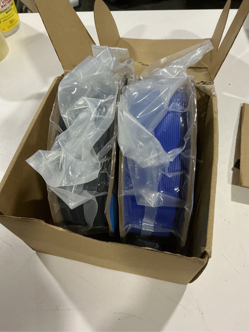 Condition photo showing New/Like New for inland pla basics filament 1.75mm, 1kg spool – dimensional accuracy ±0.02mm, neatly wound, fits most fdm 3d printers (black & blue, 2 pack) 2kg black & blue