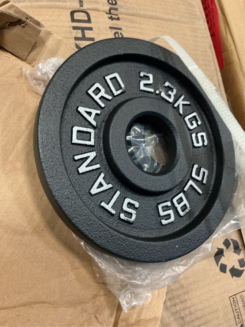 Condition photo showing Good Condition for cast iron olympic weight plate (2-inch)