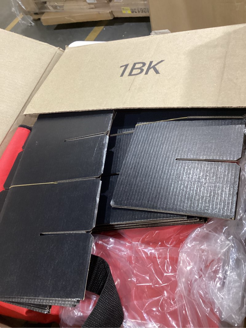 Condition photo showing Good Condition for Christmas Extra Large Ornament Storage Container - Box Stores Up to 48 – 6” Ornaments – With 4 Individual Trays -Heavy Duty 600D Tear Resistant Material, Zippered, Adjustable Dividers. 48 6" Ornaments Red