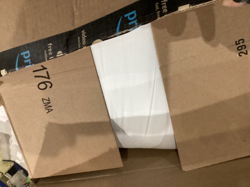 Condition photo showing As Is for Andency White Twin Comforter Set (66x90Inch), 2 Pieces Cute Soft Pinch Pleat Bedding Comforters & Sets for Kids Girls, All Season Lightweight Fluffy Down Alternative Bed Set White Twin(66"x90")