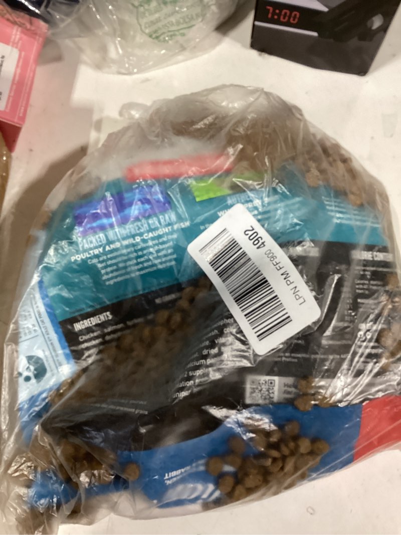 Condition photo showing As Is for ORIJEN Guardian 8 Grain Free High Protein Premium Dry Cat Food 4lb Bag Guardian 8 Recipe 4 Pound (Pack of 1)