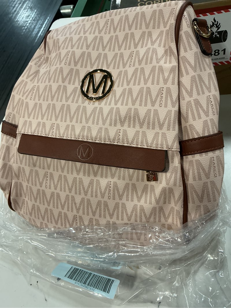 Condition photo showing New/Like New for mkp woman leather backpacks handbags anti-theft travel school books bag lady shoulder purse