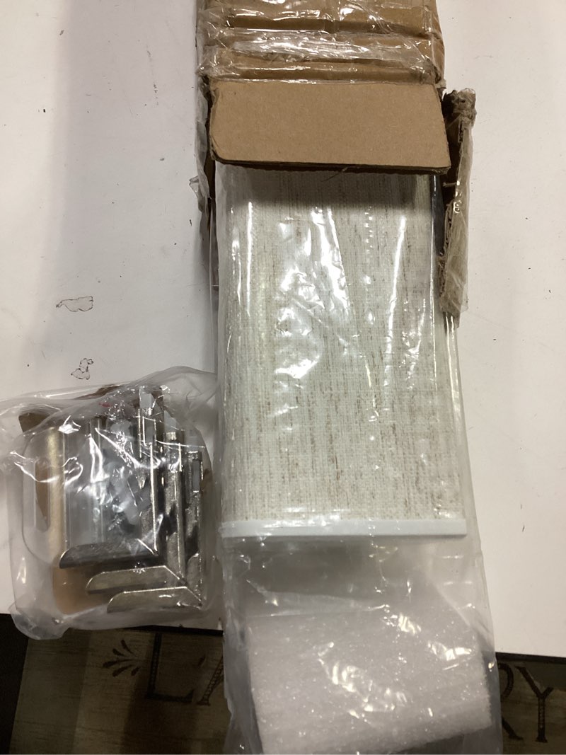 Condition photo showing New/Like New for persilux blackout roller shades for indoor window blinds,cordless,linen fabric,thermal insulated fabric uv protection shades for home,office,bedroom,door,blackout-cream,40” x 72” h blackout-cream