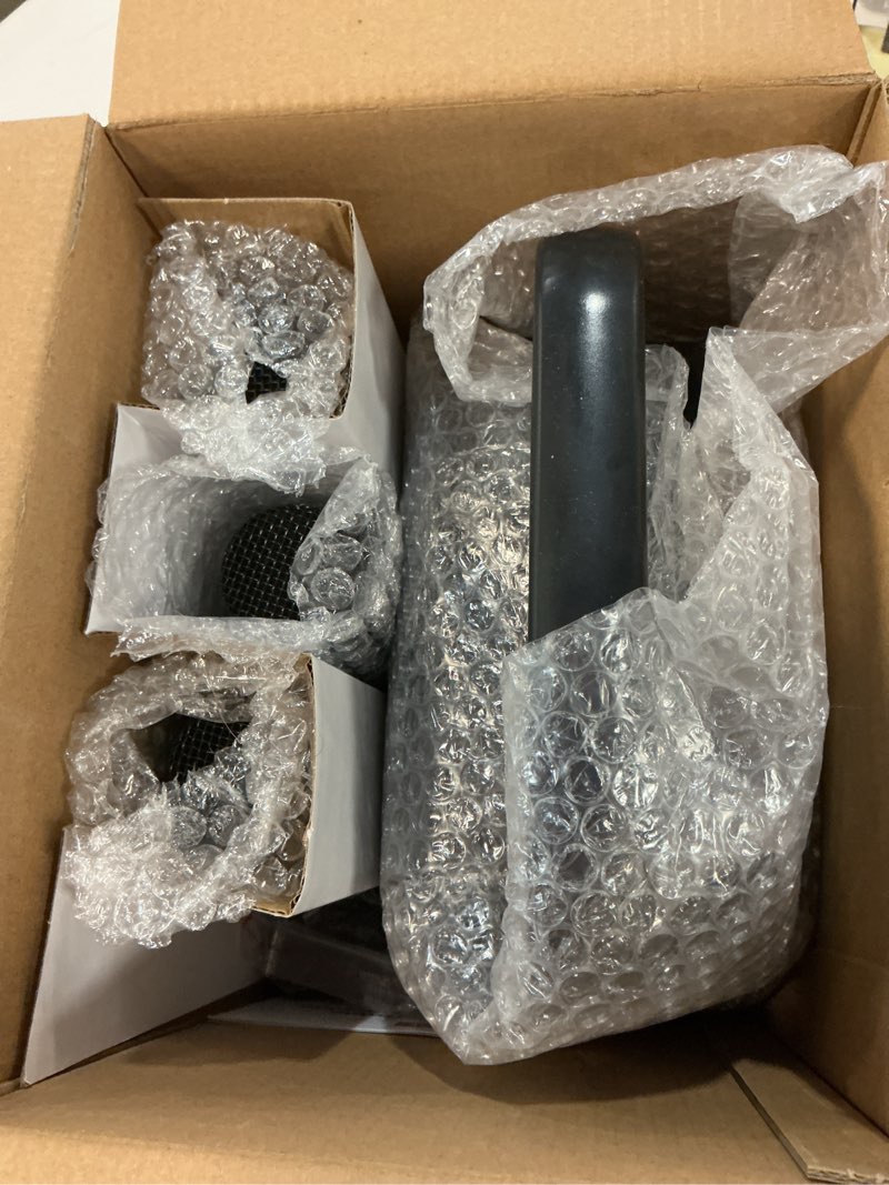 Condition photo showing Good Condition for karaoke machine, portable bluetooth speaker with 3 wireless microphones for adults & kids with lights, karaoke microphone with pa system supports usb/tf/fm/aux for home party home system packages 3 mics