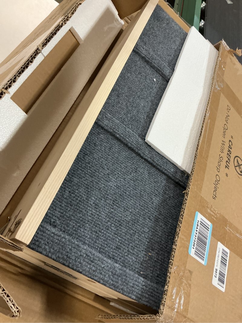 Condition photo showing Good Condition for Dog Ramp for Bed & Couch - Extra 51.2" Long Adjustable Height 9.5" to 24" Wooden Non-Slip Pet Ramp, Portable Foldable Doggie Car Ramp for Small Medium Large Dogs, 200 LBS Load