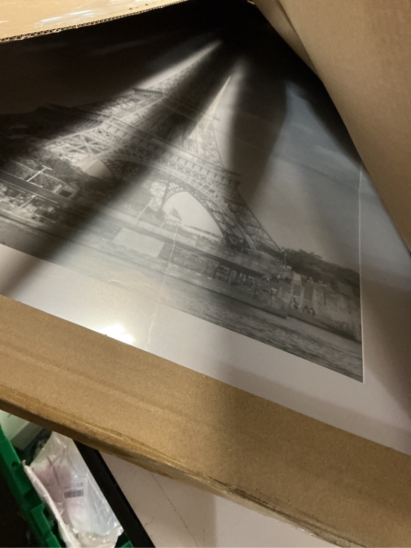 Condition photo showing Good Condition for upsimples 24x36 poster frame, display pictures 20x30 with mat or 24 x 36 without, wall hanging picture frames, black, 1 pack black 24x36