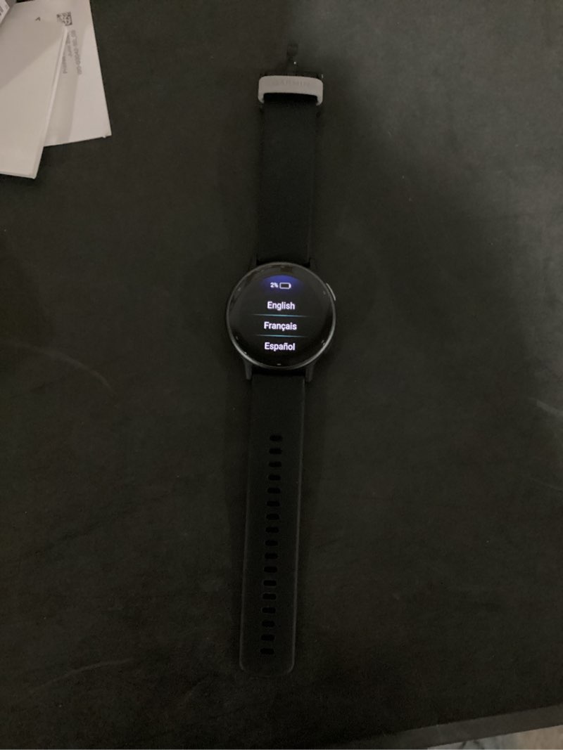 Condition photo showing New/Like New for working verified garmin vivoactive 5 one size fitness smartwatch, black